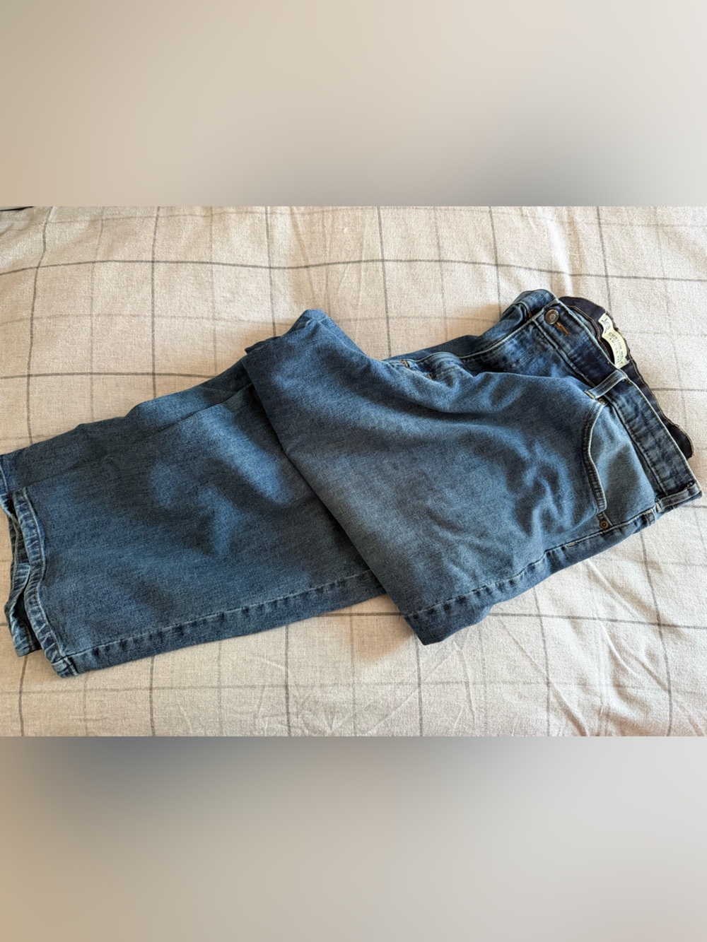Lee Premium Men's Custom Waist big and tall Jeans in Dark Blue 44x32